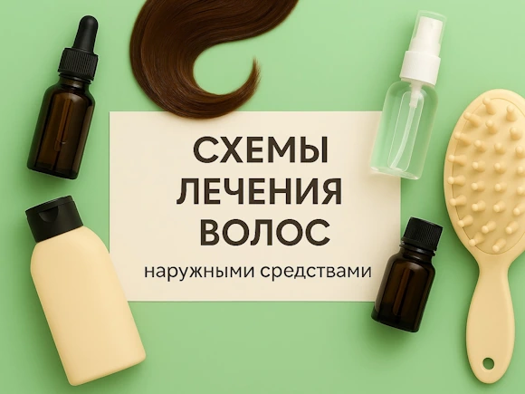 СХЕМЫ лечения волос снаружи