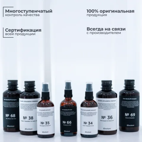 Сыворотка разогревающая для роста волос с перцем и кофеином №35, 2Doctors