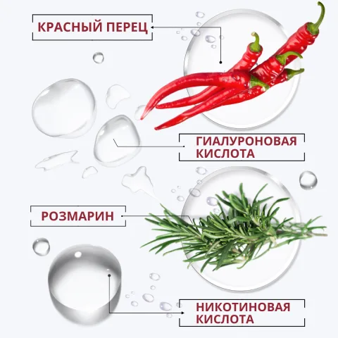 Сыворотка с перцем, никотиновой кислотой, кофеином, розмарином, Doctor Heiler
