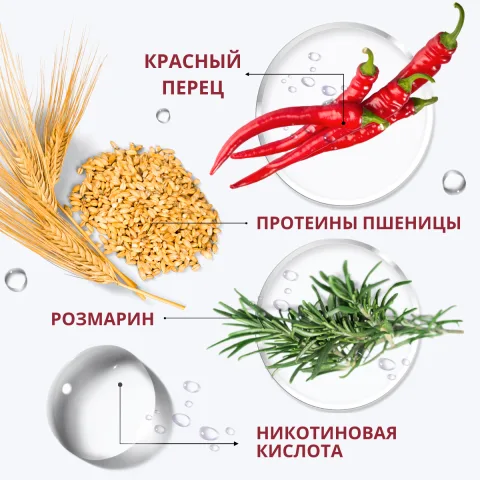 Набор для волос с красным перцем, шампунь, маска, сыворотка, Doctor Heiler