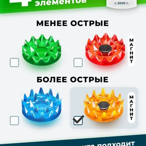 Коврик с магнитными вставками, желтый (оригинал), Лаборатория Кузнецова