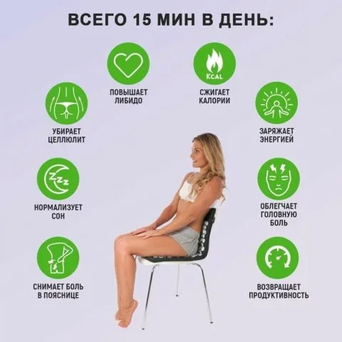 Массажный набор, аппликатор Кузнецова и валик (аналог), зеленый