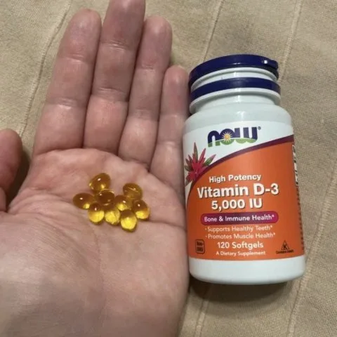 Витамин Д3, высокоактивный, 5000 МЕ, 240 капсул, NOW Foods