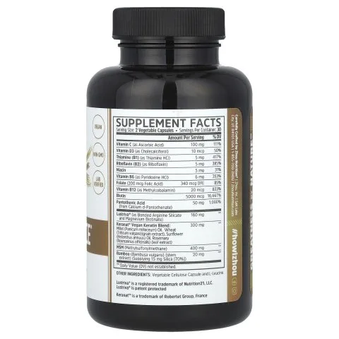 Премиум-формула для роста волос с Keranat, биотином и МСМ, 60 капс, Zhou Nutrition