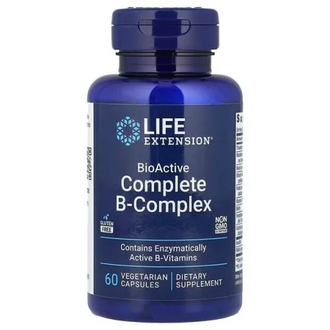 Биоактивный комплекс витаминов группы B, 60 капсул, Life Extension