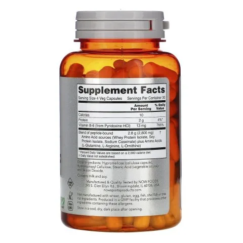 Аминокислотный комплекс Amino Complete, 120 капсул, NOW Foods