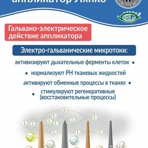 Массажер валик Ляпко для активации фолликулов, универсальный, синий