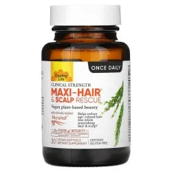 Комплекс Maxi-Hair Scalp Rescue, клиническая сила с Keranat, 30 капсул, Country Life