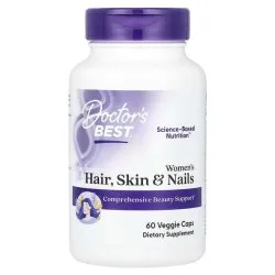 Комплекс для волос, кожи и ногтей, 60 вегетарианских капсул, Doctors Best