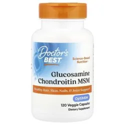 Комплекс глюкозамин, хондроитин, МСМ для суставов и волос, 120 капс, Doctors Best