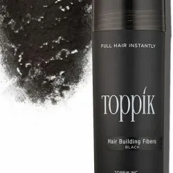 Топпик, загуститель кожи для редких волос, седины, черный, Toppik
